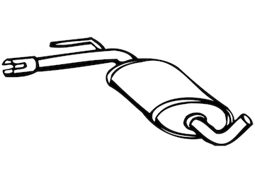 Střední tlumič výfuku WALKER 16082