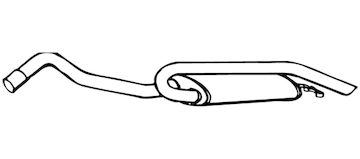 Zadní tlumič výfuku WALKER 16135