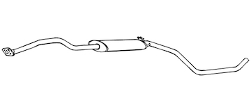 Střední tlumič výfuku WALKER 16142