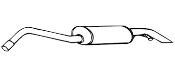 Zadní tlumič výfuku WALKER 16144