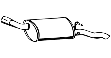 Zadní tlumič výfuku WALKER 16193