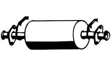 Střední tlumič výfuku WALKER 16216