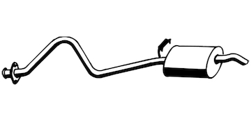 Zadní tlumič výfuku WALKER 16217