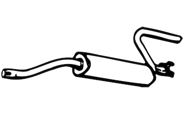 Zadní tlumič výfuku WALKER 16263