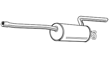 Zadní tlumič výfuku WALKER 16265