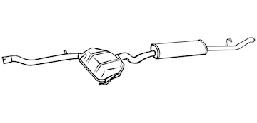 Zadní tlumič výfuku WALKER 16274