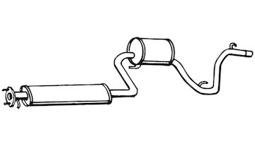 Zadní tlumič výfuku WALKER 16391