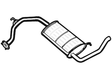 Zadní tlumič výfuku WALKER 16435