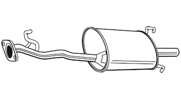 Zadní tlumič výfuku WALKER 16449