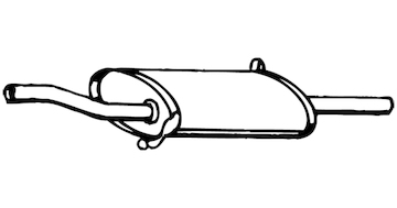 Zadní tlumič výfuku WALKER 16568