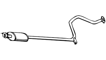 Střední tlumič výfuku WALKER 16601