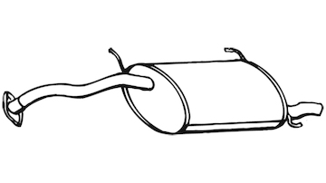 Zadní tlumič výfuku WALKER 16602