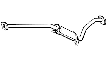 Střední tlumič výfuku WALKER 16628