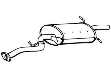 Zadní tlumič výfuku WALKER 16658