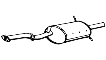 Zadní tlumič výfuku WALKER 16662