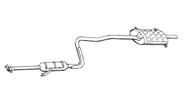 Zadní tlumič výfuku WALKER 16666