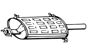 Zadní tlumič výfuku WALKER 16670