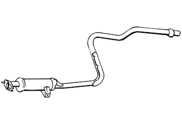 Střední tlumič výfuku WALKER 16677