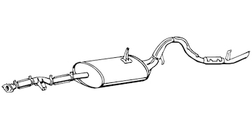 Zadní tlumič výfuku WALKER 16682