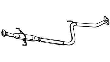 Střední tlumič výfuku WALKER 16720