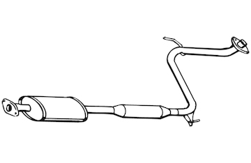 Střední tlumič výfuku WALKER 16739