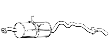 Střední tlumič výfuku WALKER 16759