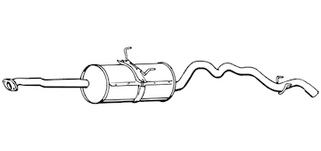 Střední tlumič výfuku WALKER 16761