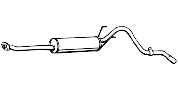 Zadní tlumič výfuku WALKER 16772