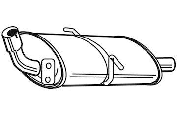 Zadní tlumič výfuku WALKER 16836