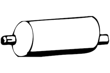 Střední tlumič výfuku WALKER 16845