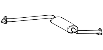 Střední tlumič výfuku WALKER 16863