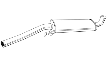 Střední tlumič výfuku WALKER 16875