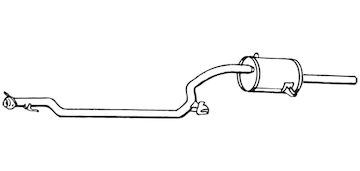 Zadní tlumič výfuku WALKER 16931