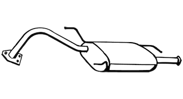 Zadní tlumič výfuku WALKER 16942