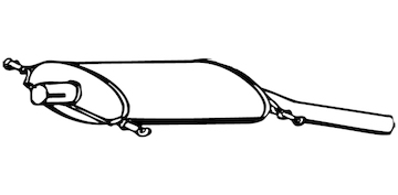 Zadní tlumič výfuku WALKER 17018