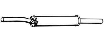 Predni tlumic vyfuku WALKER 17033