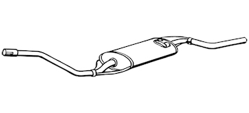 Zadní tlumič výfuku WALKER 17034