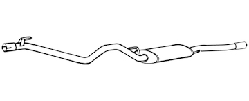 Zadní tlumič výfuku WALKER 17053