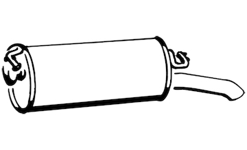 Zadní tlumič výfuku WALKER 17141