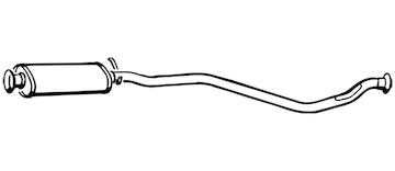 Střední tlumič výfuku WALKER 17158