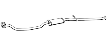 Střední tlumič výfuku WALKER 17181