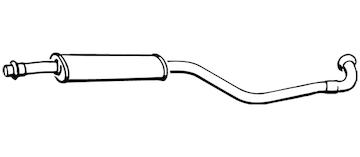 Predni tlumic vyfuku WALKER 17184