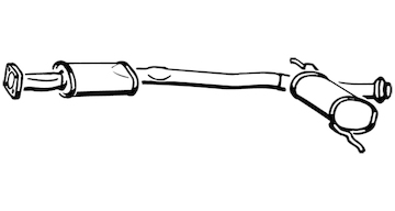Střední tlumič výfuku WALKER 17205