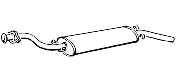 Zadní tlumič výfuku WALKER 17234