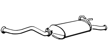 Zadní tlumič výfuku WALKER 17244