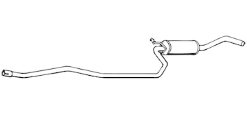 Střední tlumič výfuku WALKER 17296