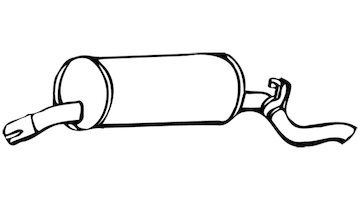 Zadní tlumič výfuku WALKER 17367