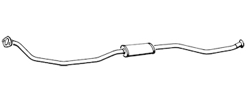 Střední tlumič výfuku WALKER 17371