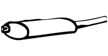 Zadní tlumič výfuku WALKER 17471