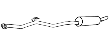 Zadní tlumič výfuku WALKER 17507